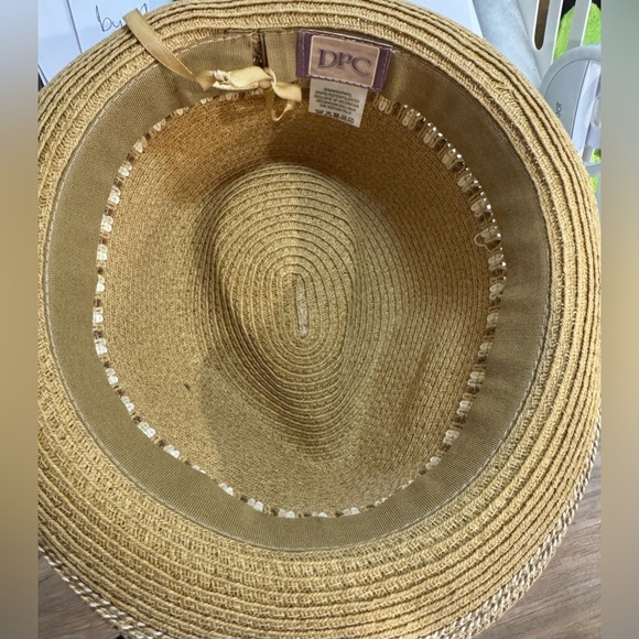 DPC Summertime Fashions Straw Fedora with Fashionable Woven Band - Picture 6 of 8